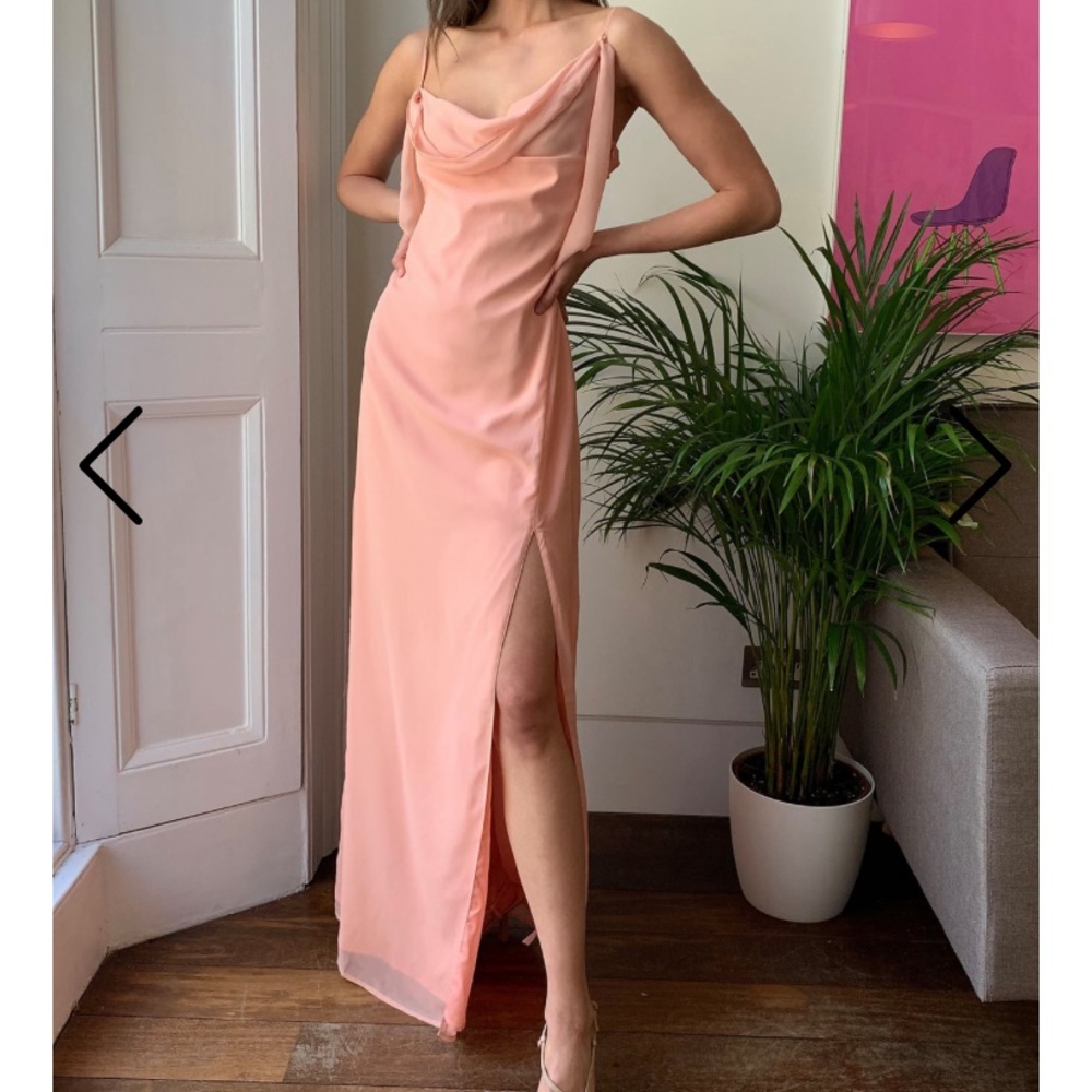 Strappy Maxi Dress w Leg Split